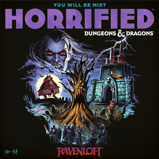 Horrified Dungeons Dragons Ravenloft gioco da tavolo cooperativo gotico per 1-5 giocatori - copertina ufficiale Ravensburger