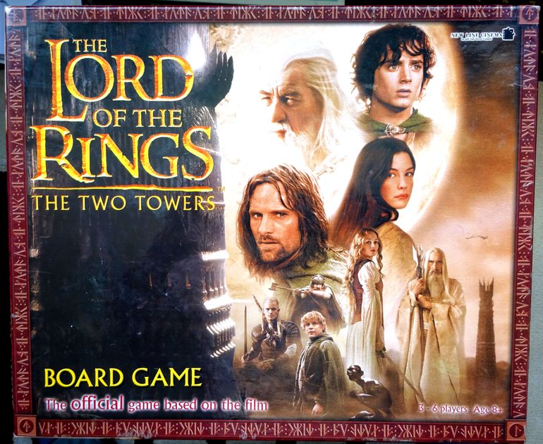 Lord of The Rings Two Towers Board Game RoseArt 2003 LOTR Fantasy Boardgame for sale online 