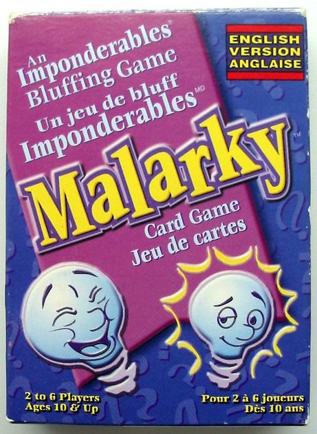 Vintage Malarky Board Game 1998 Bluffing Patch Products for sale online 