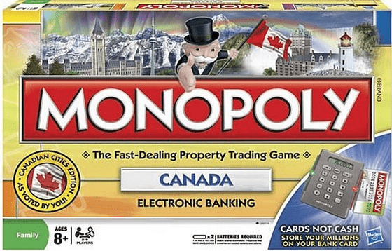 Monopoly - choice of parts game pieces Electronic Banking Canada 2007 