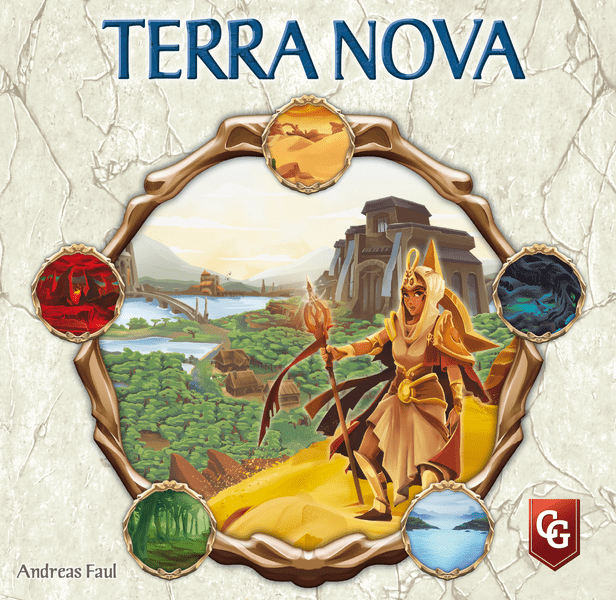 Terra Nova, Capstone Games, 2022 — front cover (image provided by the publisher)