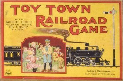 Toy Town Railroad Game box art