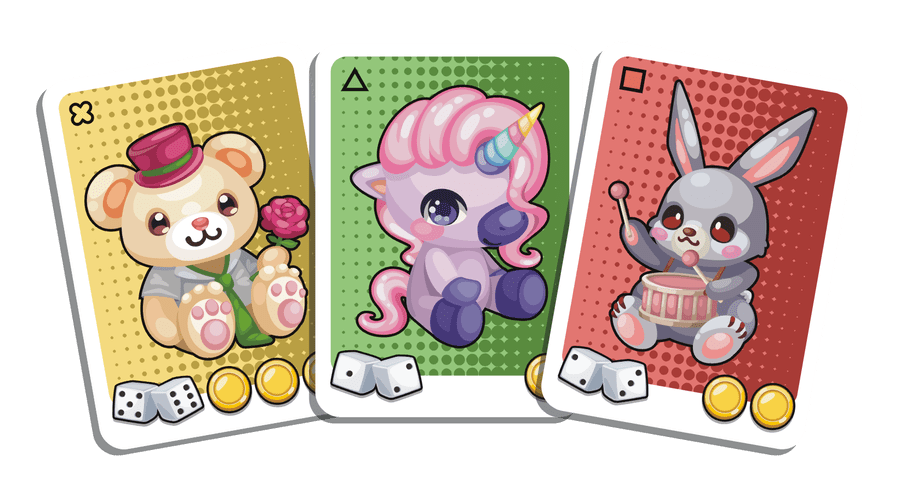 3 cards sample