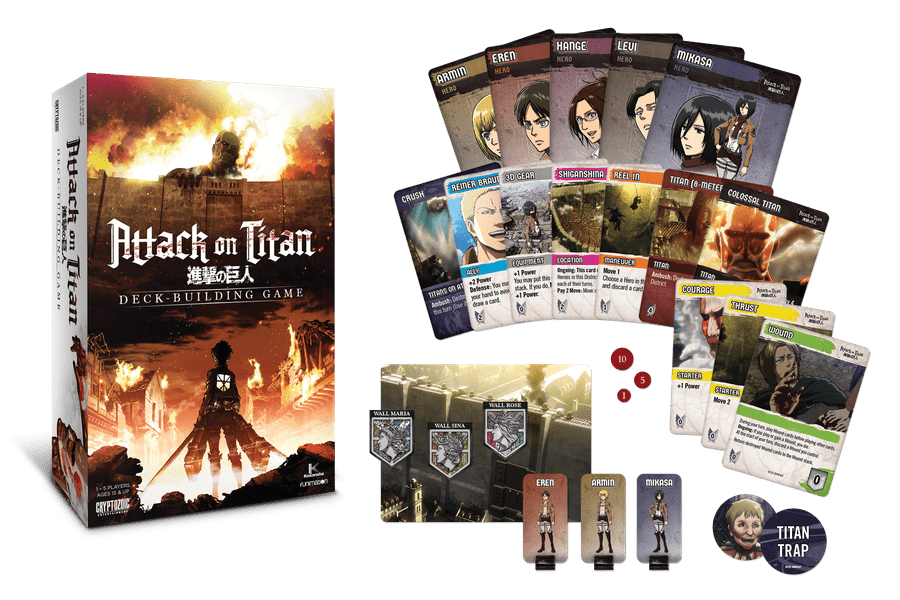 attack on titan deck building game