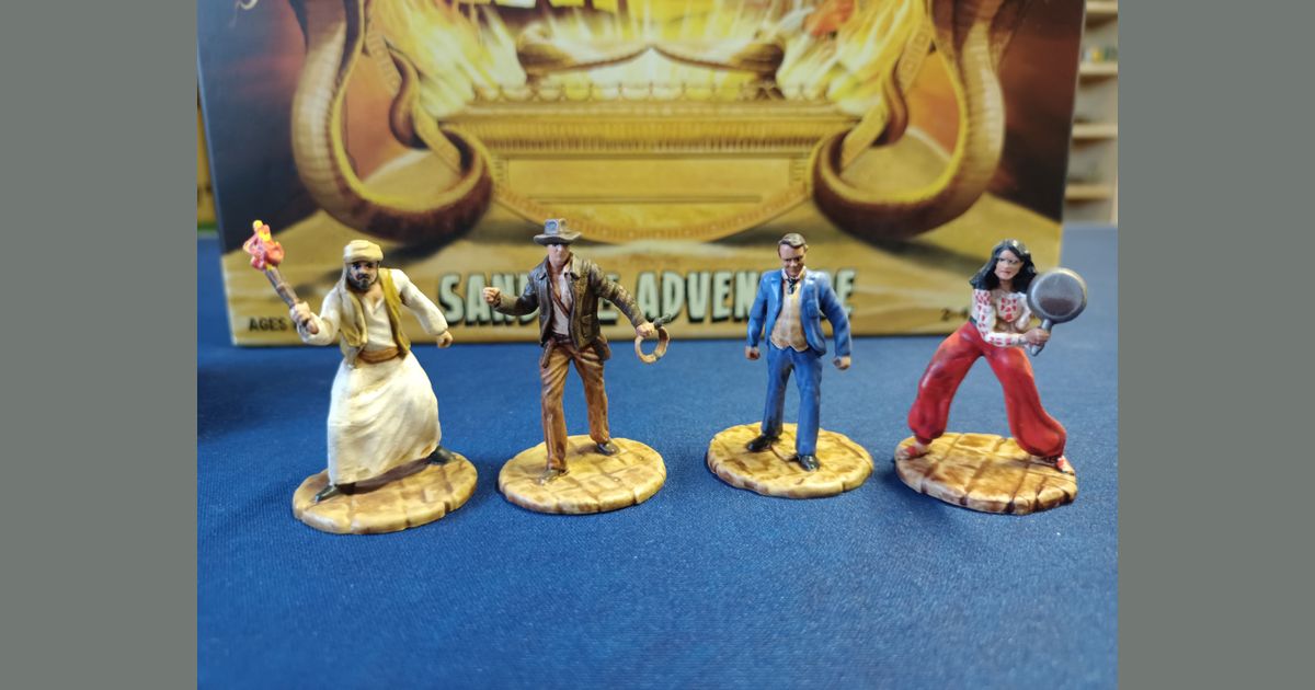 Indiana Jones Sands Of Adventure - Gioco Da Tavolo Cooperativo Con Timer A Sabbia, Per 2-4 Giocatori, Dagli 8 Anni - 6