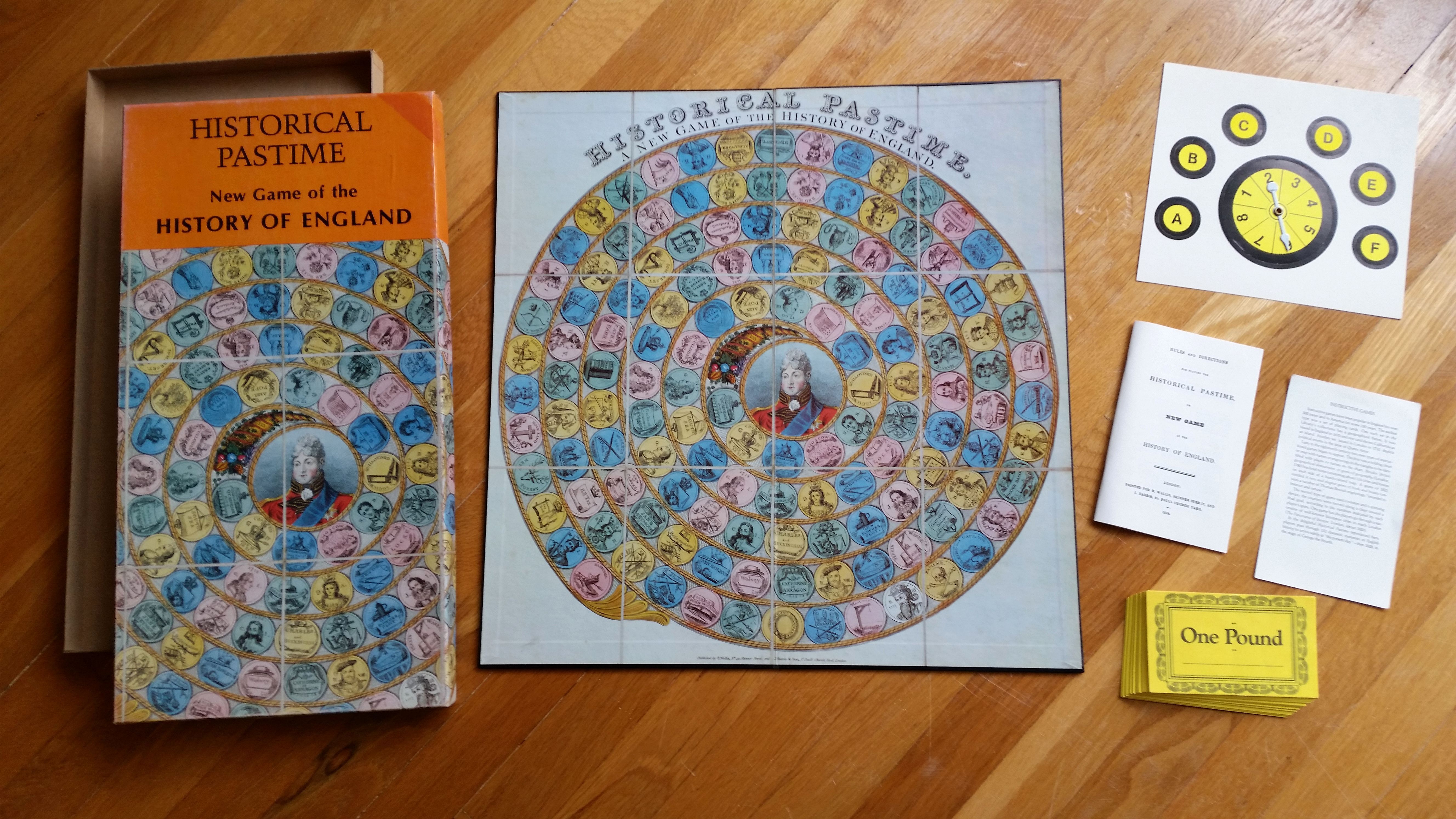 Historical Pastime a new game of the History of England from William I to George IV