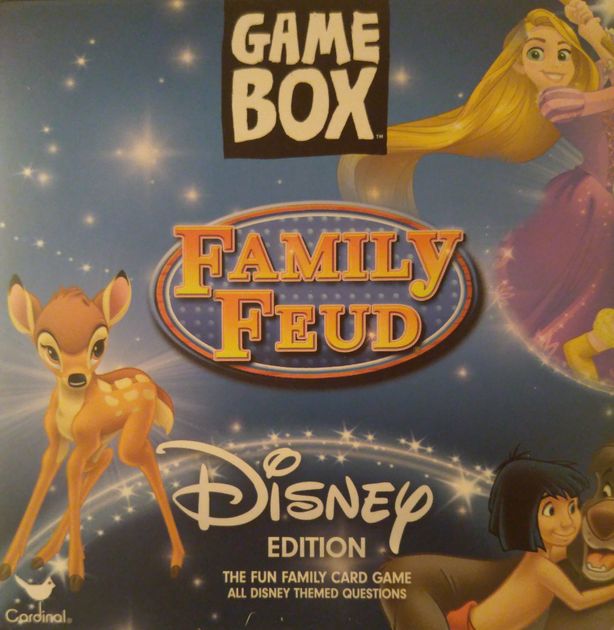 Disney Family Feud Edition Game Box The Fun Family Card Game Box New Sealed 