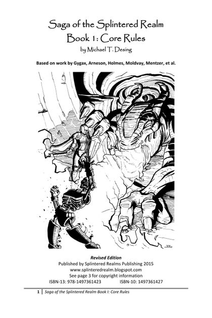 Saga Of The Splintered Realm Book 1 Core Rules Saga Of The