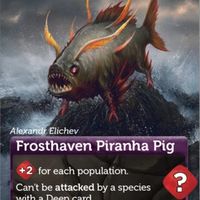 Oceans: Frosthaven Piranha Pig Promo Card