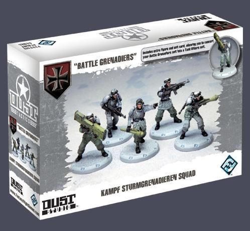 Dust Tactics: Kampf Sturmgrenadieren Squad – "Battle Grenadiers" cover