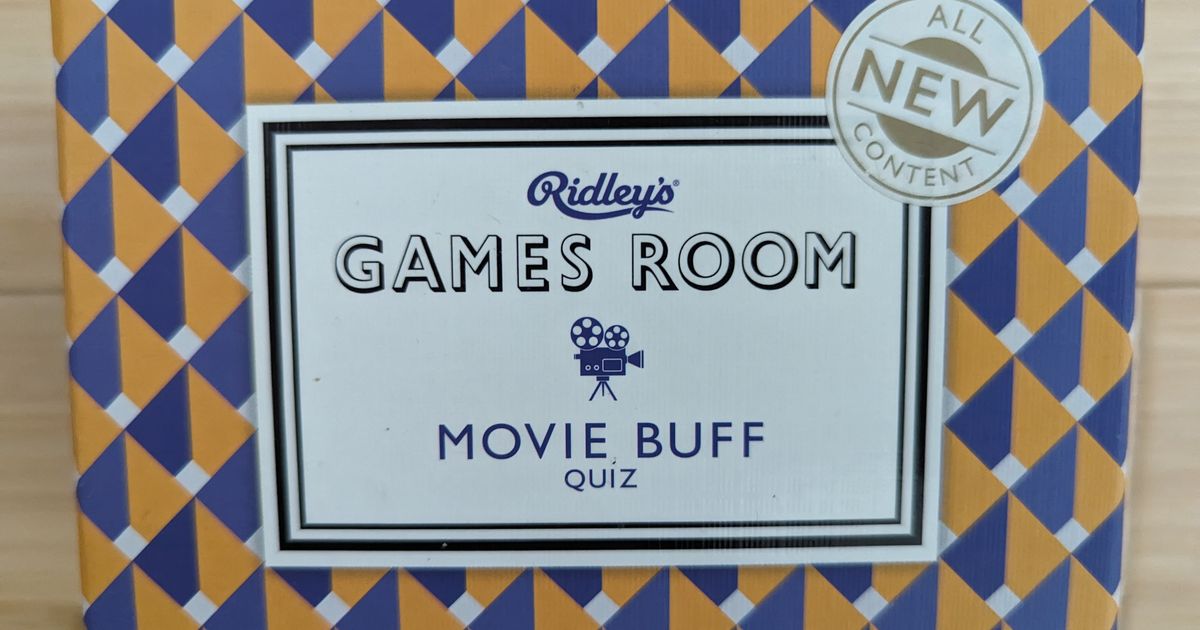 Ridley's Game Room Movie Buff Trivia Board Game BoardGameGeek