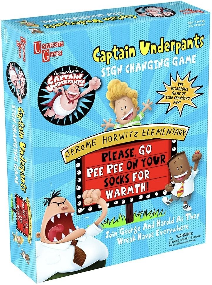 Captain Underpants Sign Changing Game box art