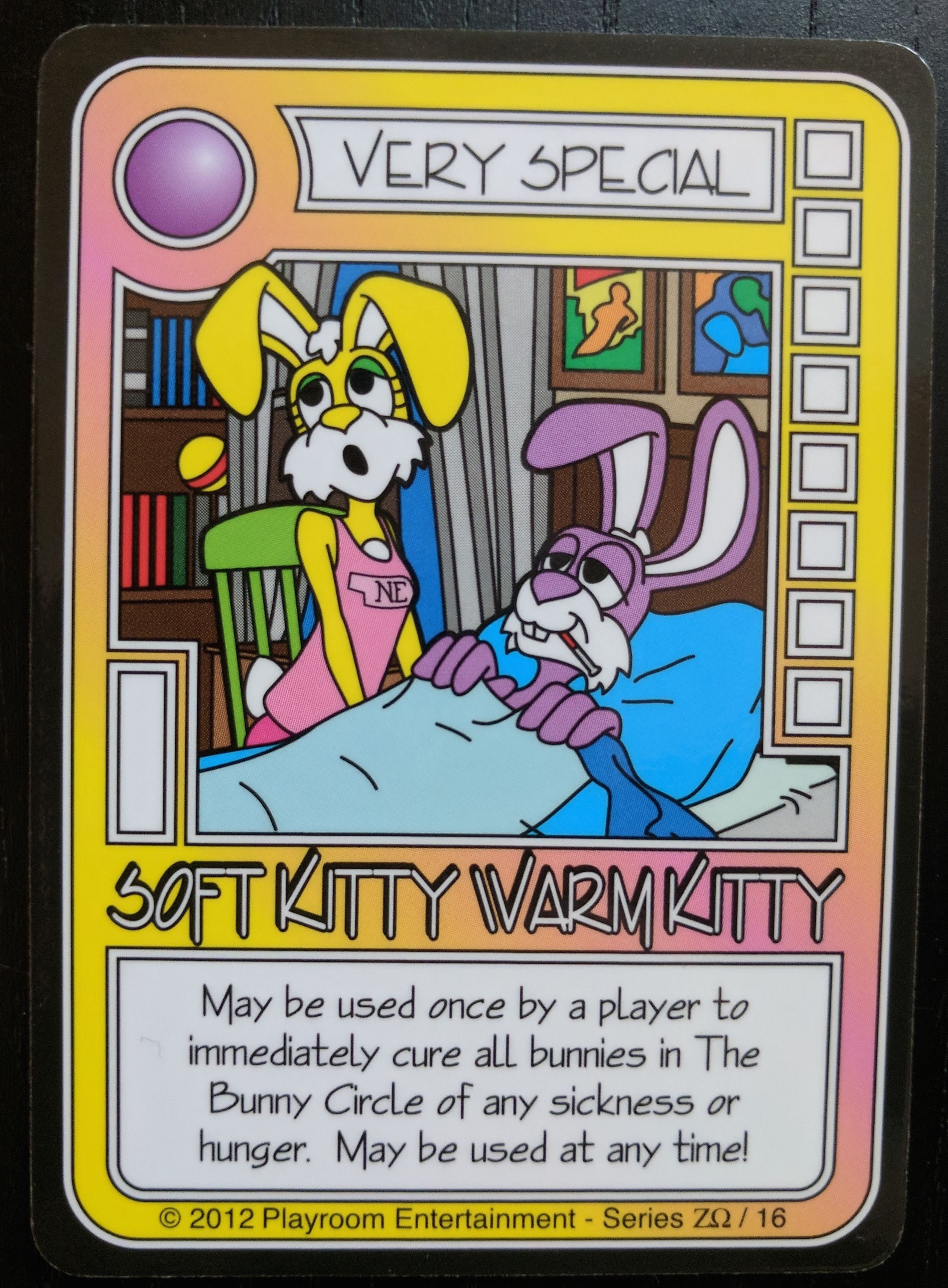 Killer Bunnies and the Conquest of the Magic Carrot: Soft Kitty Warm Kitty Promo Card cover art