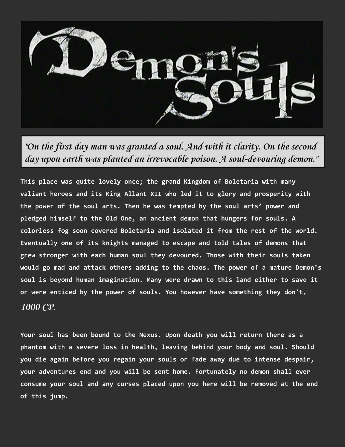 Demon's Souls box art