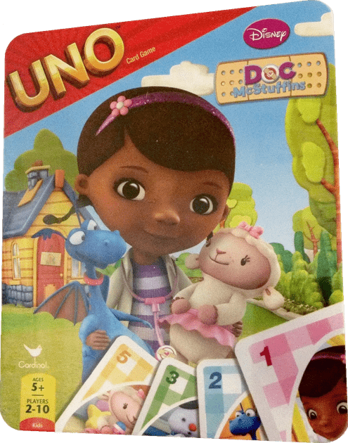 Disney Doc McStuffins Kids Uno Card Game in Foil Bag Mattel