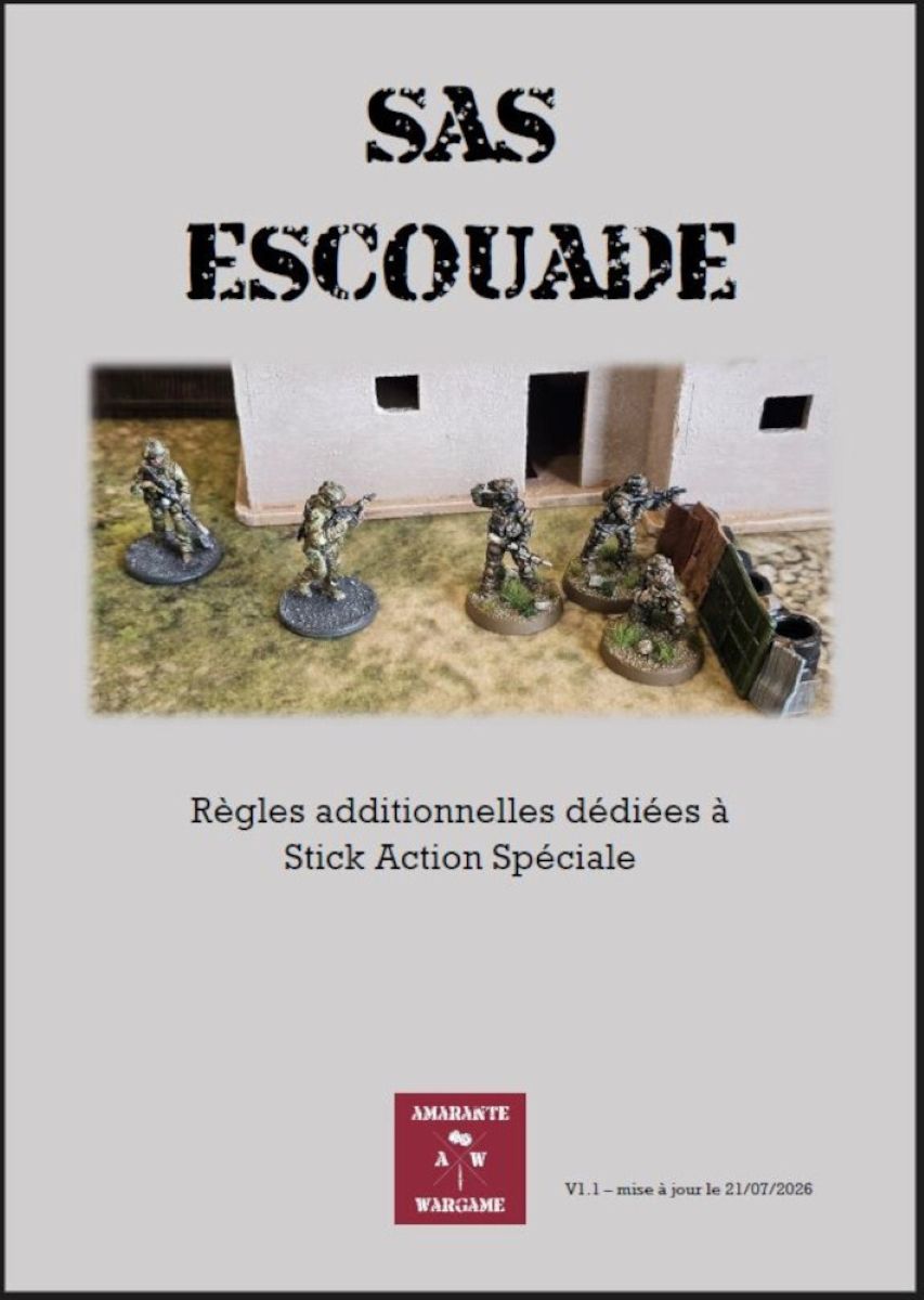 SAS Escouade: Règles additionnelles dédiées à Stick Action Spéciale