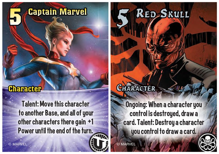 Smash Up: Marvel, The Op / AEG, 2020 — non-final cards (image provided by the publisher)