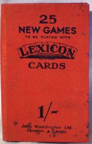 25 New Games to be Played with Lexicon Cards box art