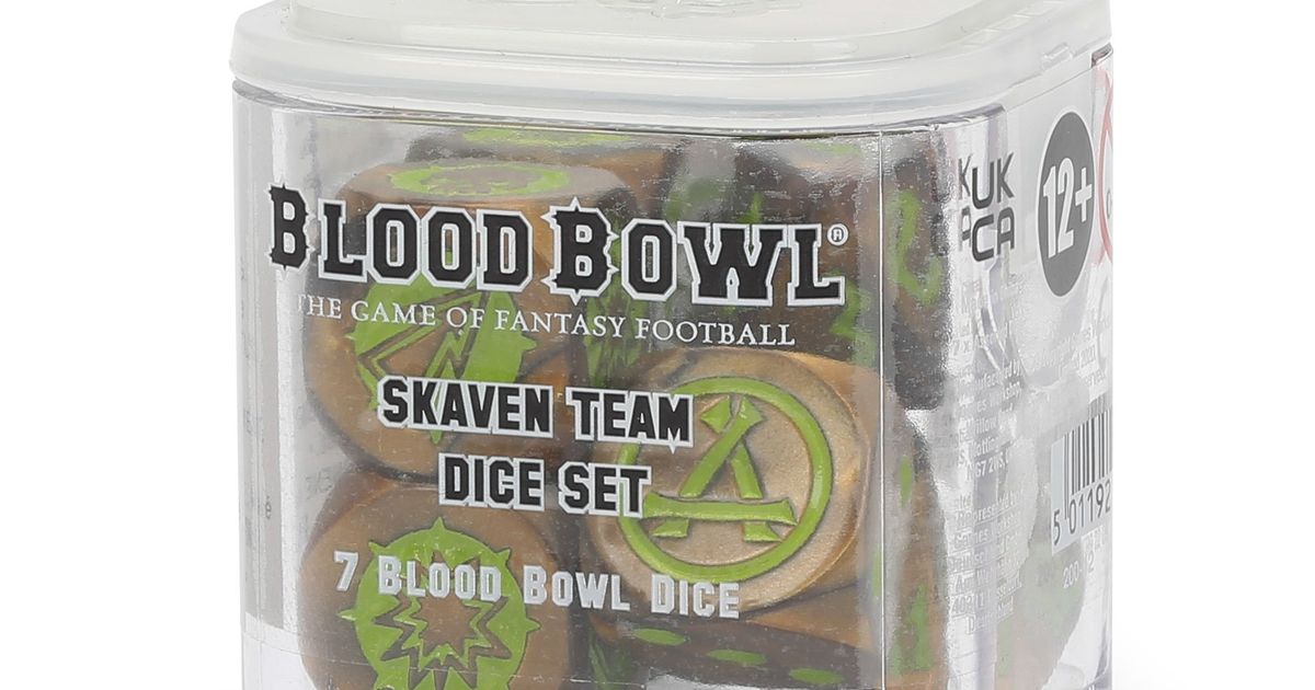 Blood Bowl (2016 edition) Skaven Dice Set Board Game Accessory BoardGameGeek