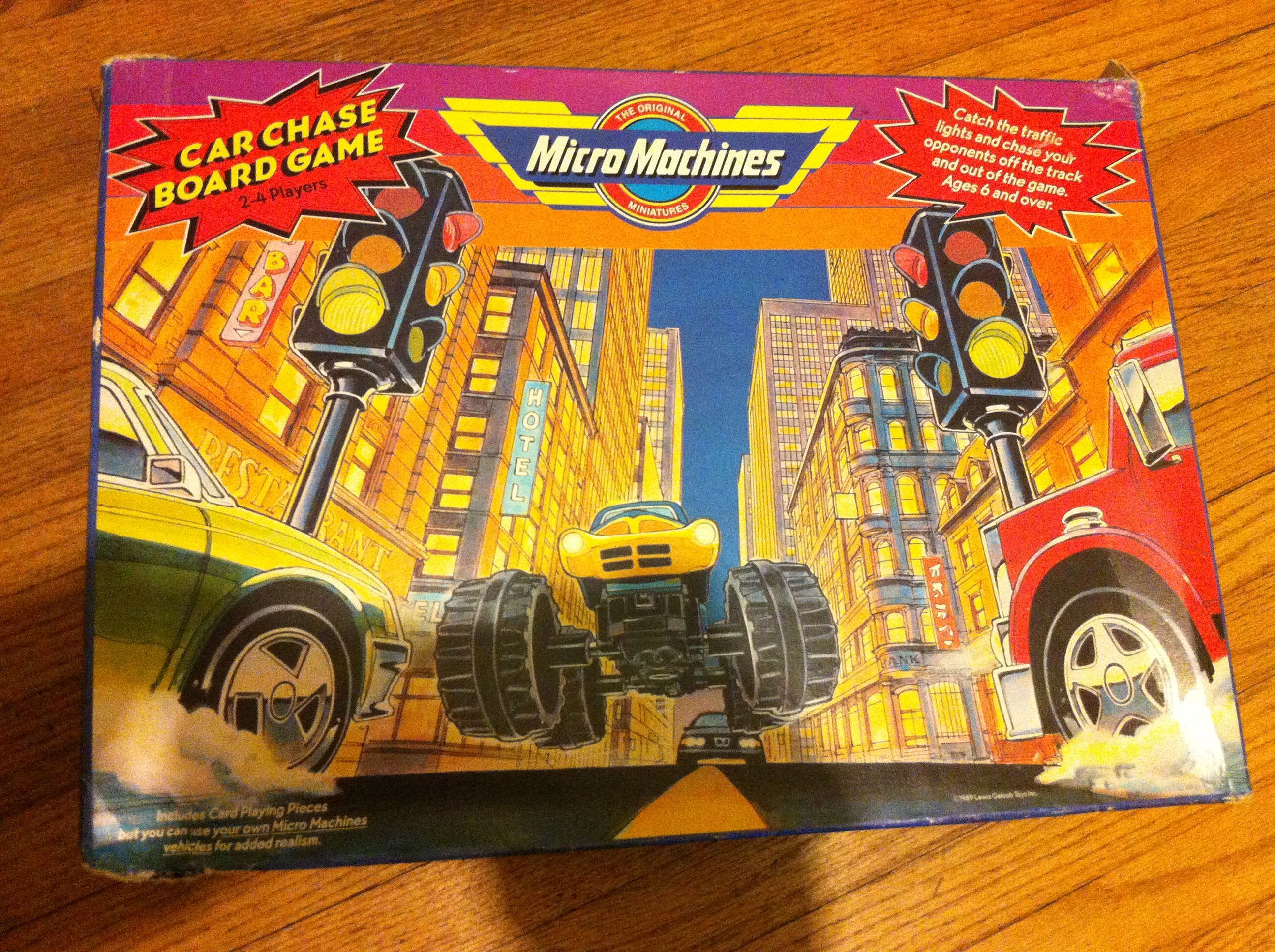Micro Machines Car Chase Board Game