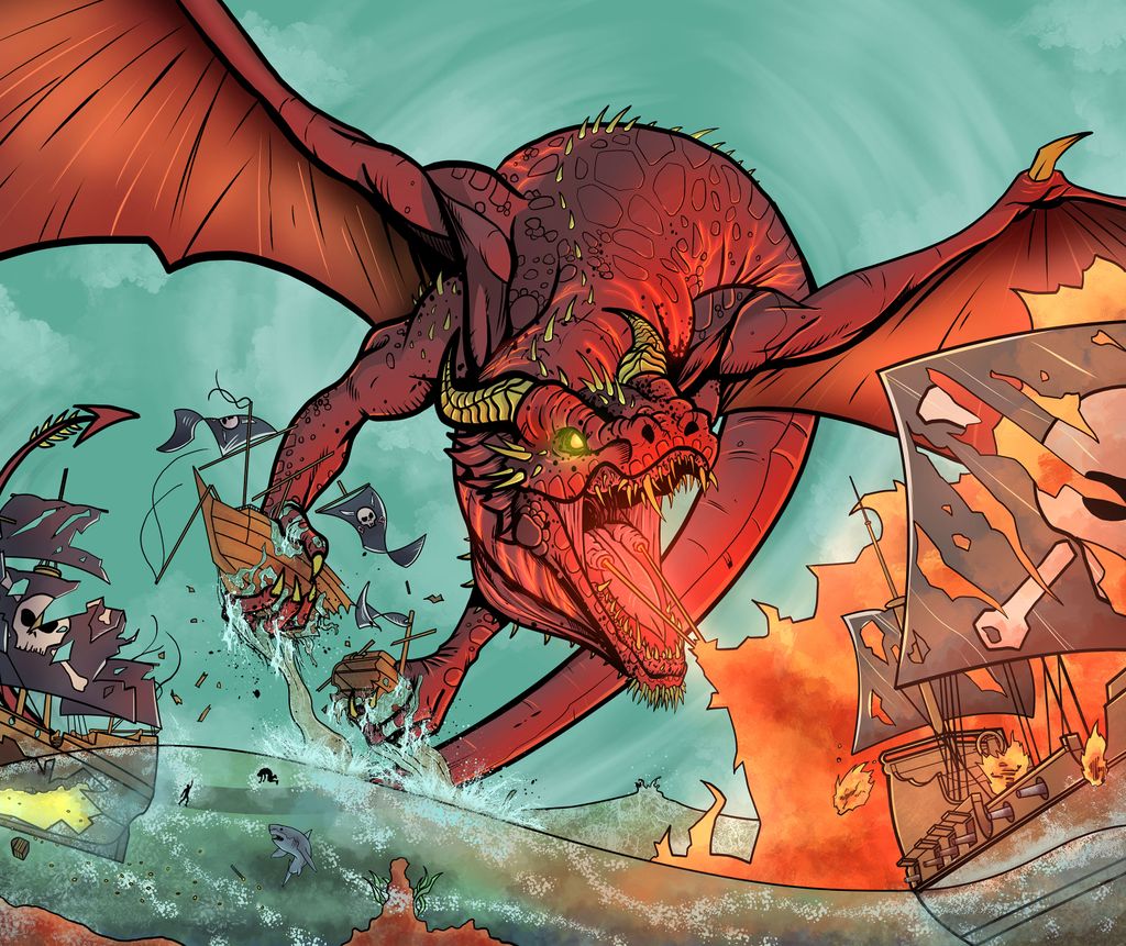 Illustration 1 de Pirates Dragons Treasure: 2nd Edition & Booster Pack!