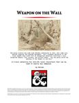 RPG Item: Weapon on the Wall