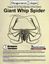 RPG Item: X-05: August 2014 Free Monster of the Month: Giant Whip Spider