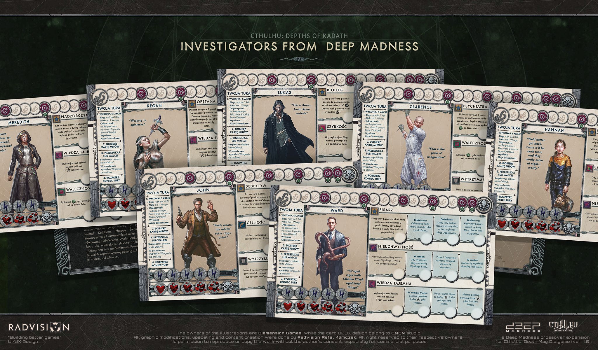 Jetons GRUDGE / CTHULHU / DEEP MADNESS P18 – Miniatures De Jeu