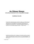 RPG Item: As Ottawa Sleeps
