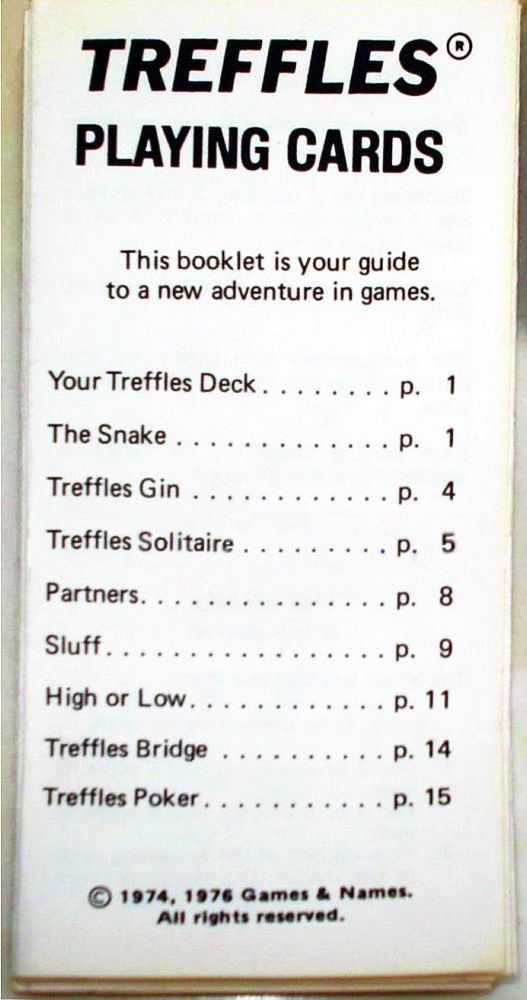 Treffles Playing Cards cover