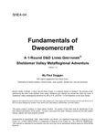 RPG Item: SHE4-04: Fundamentals of Dweomercraft