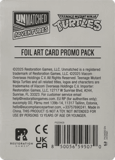 Unmatched Adventures: Teenage Mutant Ninja Turtles – Promo Cards