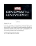 RPG Item: Marvel Cinematic Universe
