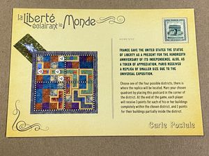 Paris: La Cité de la Lumière – La Liberté éclairant le monde Carte Postale