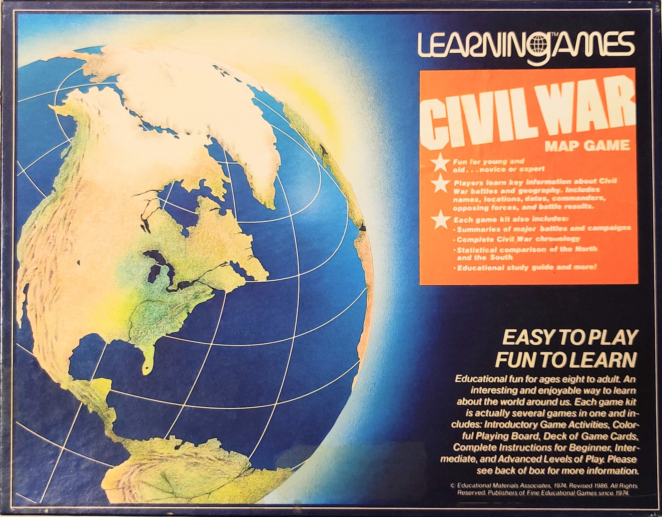 Civil War Map Game