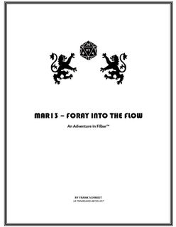 Foray Into the Flow