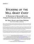 RPG Item: ADAP4-3: Steading of the Hill Giant Chief (Living Forgotten Realms Adapted)