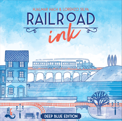 Railroad Ink: Deep Blue Edition Cover Artwork