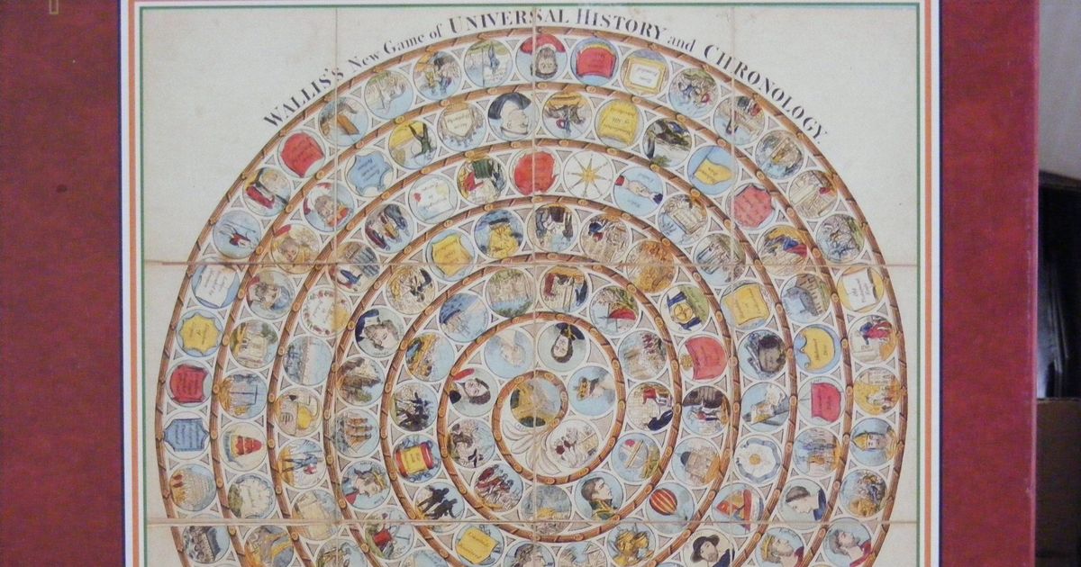 Wallis's New Game of Universal History and Chronology Board Game