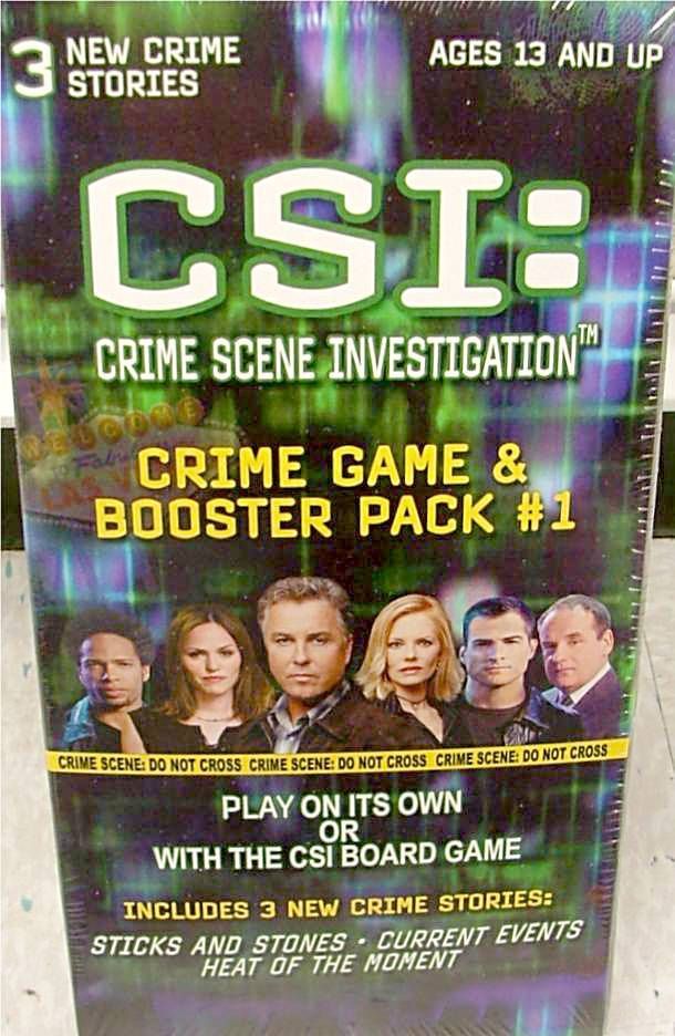 CSI: Crime Scene Investigation Boardgame – Crime Game & Booster Pack #1 cover
