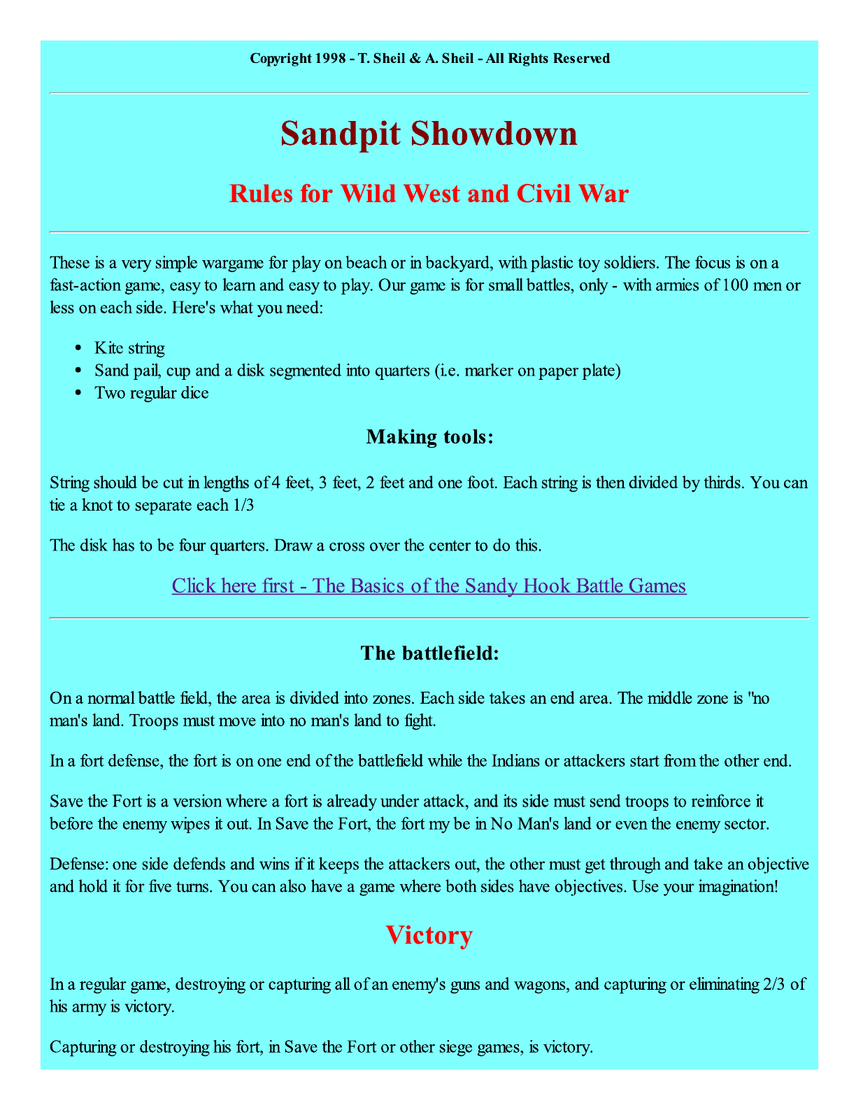 Sandpit Showdown