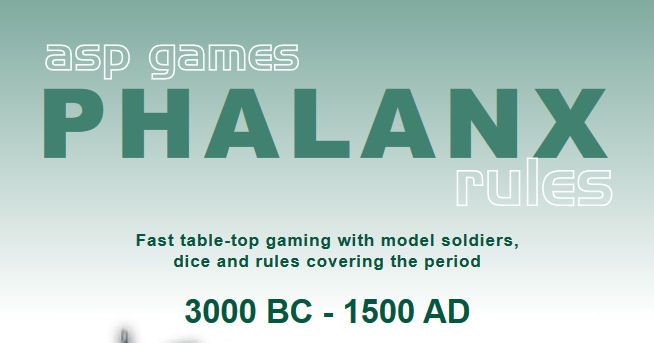 Phalanx: Fast table-top gaming with model soldiers, dice and rules ...