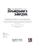 RPG Item: The Sugarthane's Sanctum - Sorcerous Origin: Glucomancer