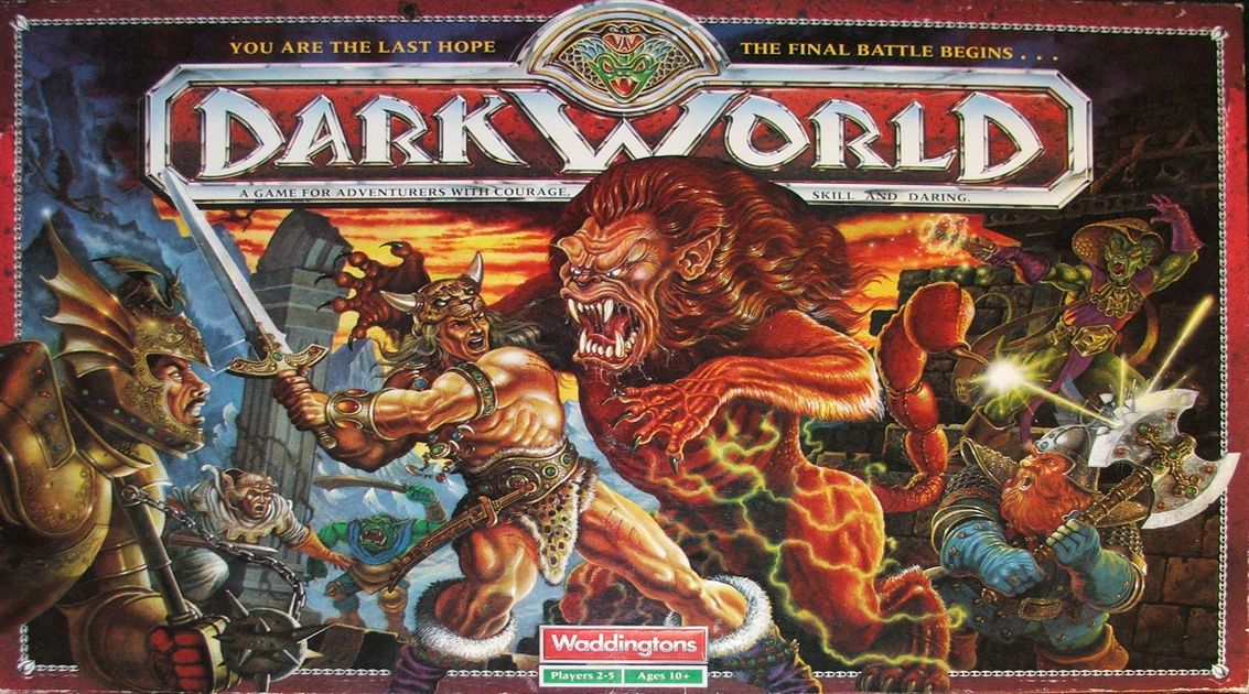 Dark World 1991 Fantasy Adventure Board Game Spares Waddington 