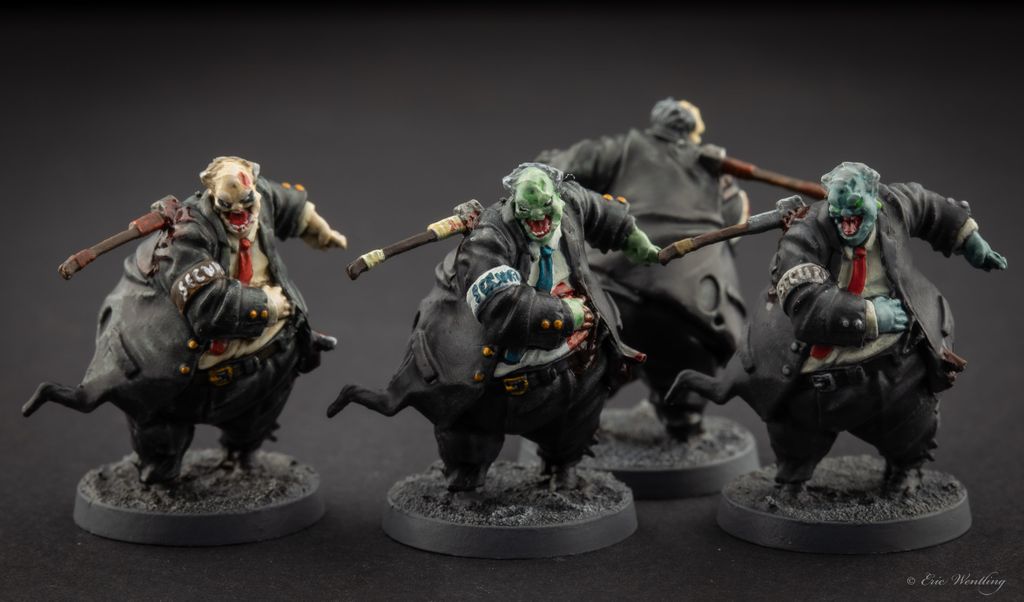 Batch painted Zombicide 2nd edition zombies! This is the most I've