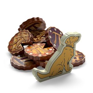 Pies: Wooden Pies + Dog Meeple