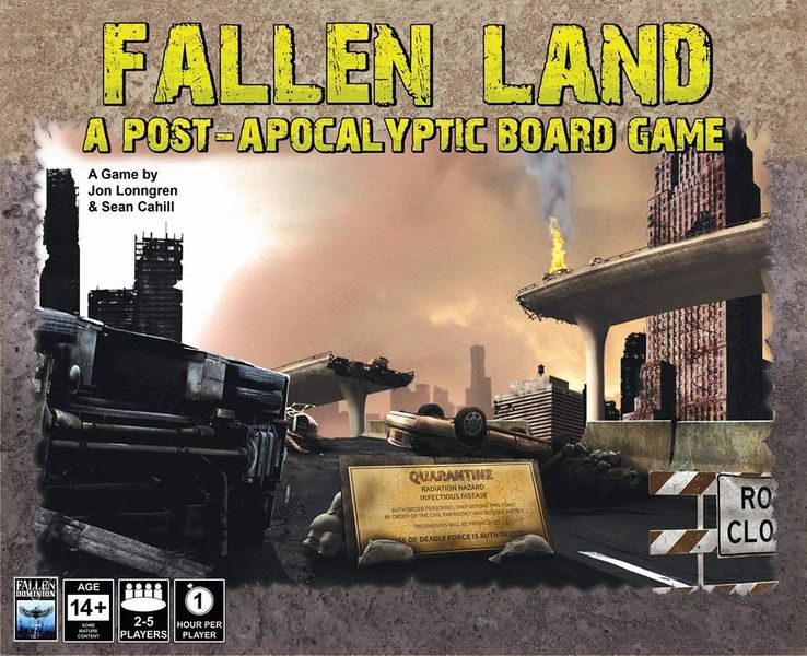 Fallen Land: A Post Apocalyptic Board Game - Front of Box