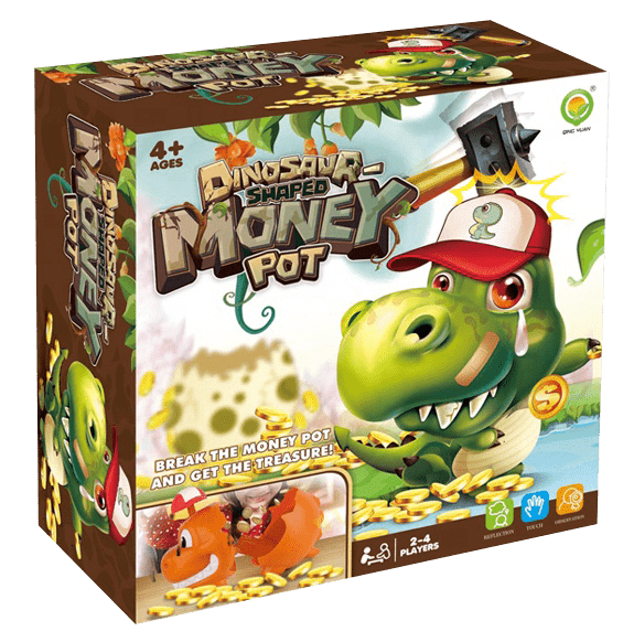 Dinosaur-Shaped Money Pot