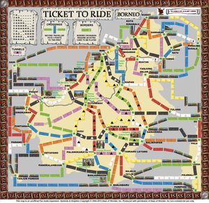 Borneo (fan expansion for Ticket to Ride)