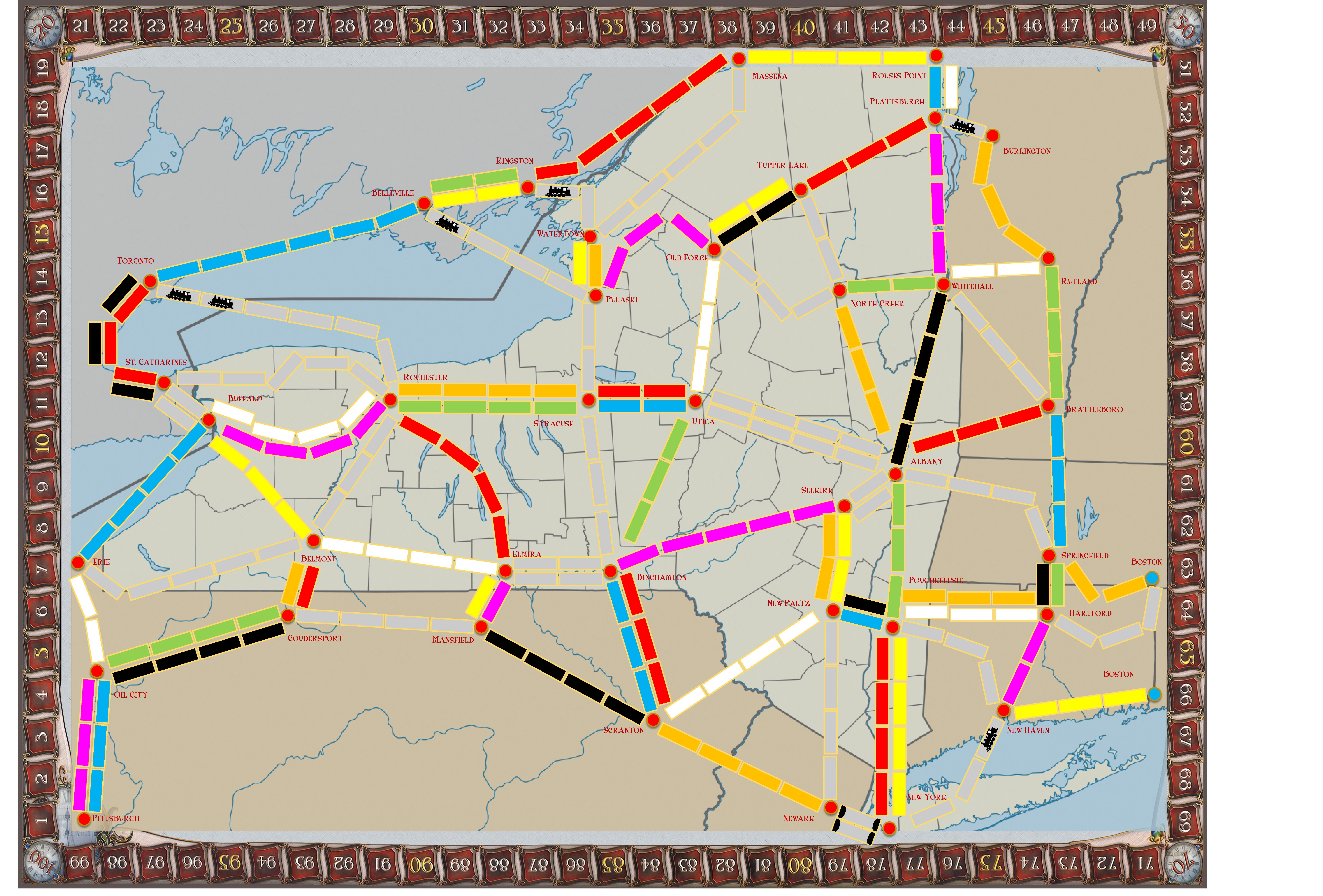 New York State (fan expansion for Ticket to Ride)